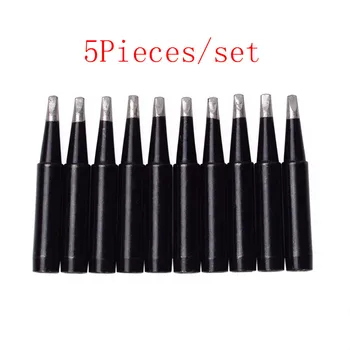 

5PCS Black Durable Lead-Free Replaceable Solder Iron Tip for 936 Solder Station 900M-T-K 900M-T-2.4 B I IS K 2C 3C 4C 2.4D 3.2D