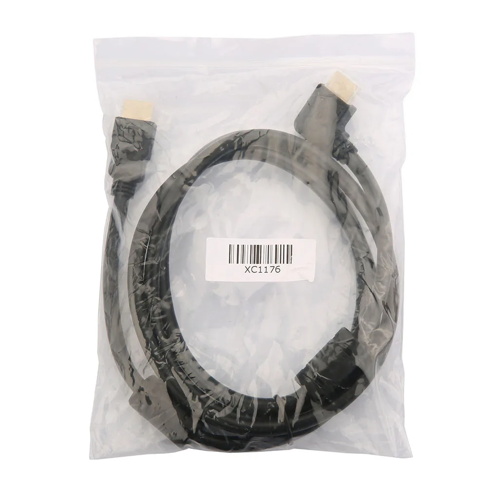 Robotsky правый угол HDMI кабель папа-папа 1,5 м 5 футов двойное магнитное кольцо HDMI кабель 4K 1080P 3D для PS4 проектора HDTV компьютера
