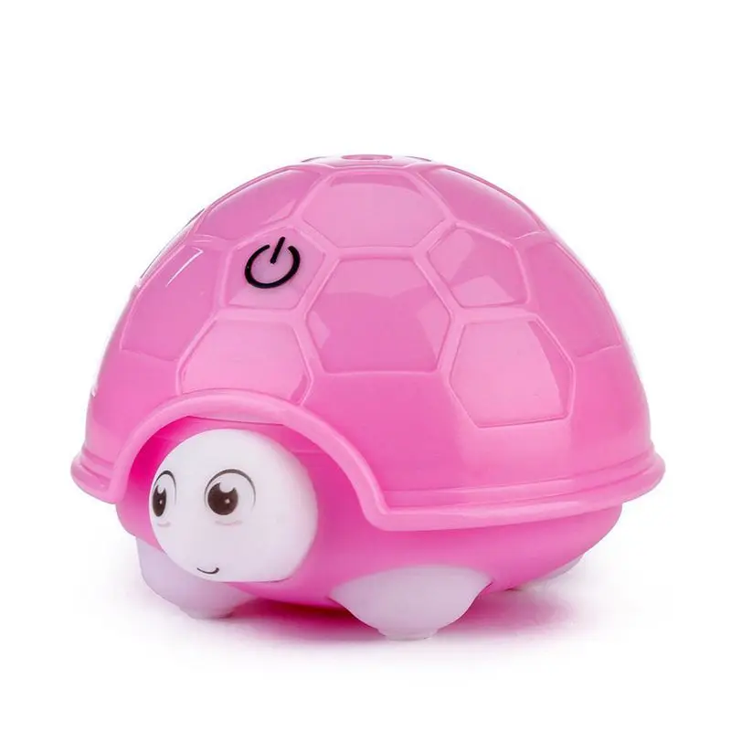 

hot sale Cute Turtle Humidifier USB Air Diffuser Purifier Atomizer Cartoon Colorful Light (Pink)
