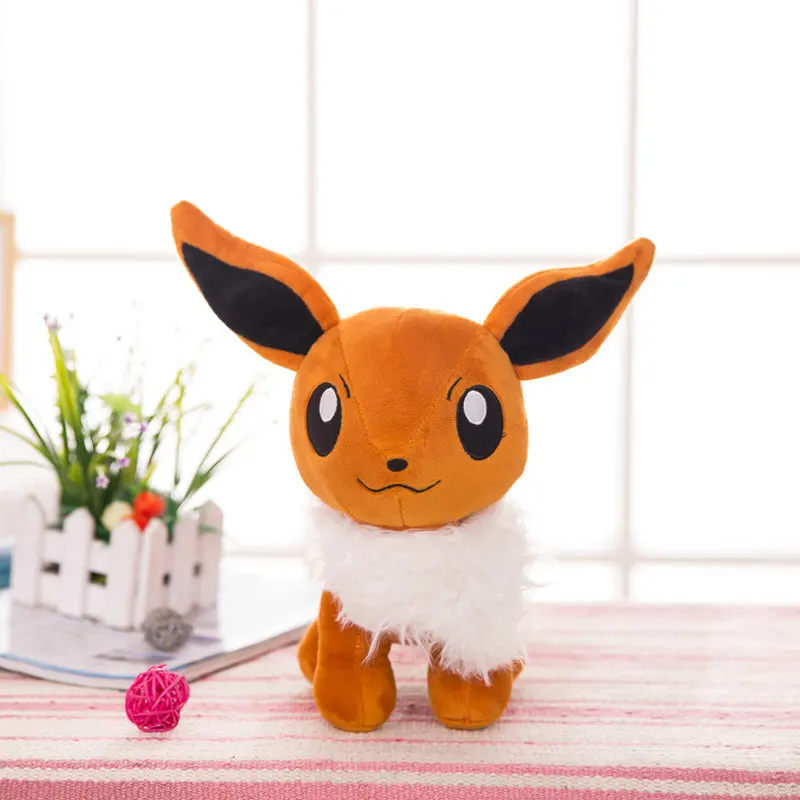 Игрушки для малышей и малышей Пикачу Бульбазавр, чармандер Eevee мягкие животные японская игра мультфильм Аниме фигурки куклы подарок на день рождения игрушки - Цвет: 30cm evvee