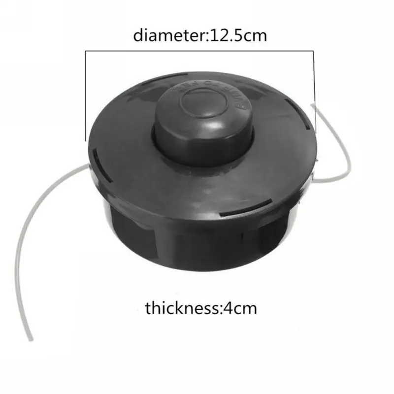 Universal Nylon Brush Cutter Mower Bump Spool Grass Trimmer Head Black