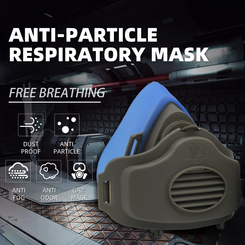 

Anti Dust Respirator Filter Gas Mask Set Chemical Anti-dust Masks Industrial Dust Smog Paint Spraying Protective Mask
