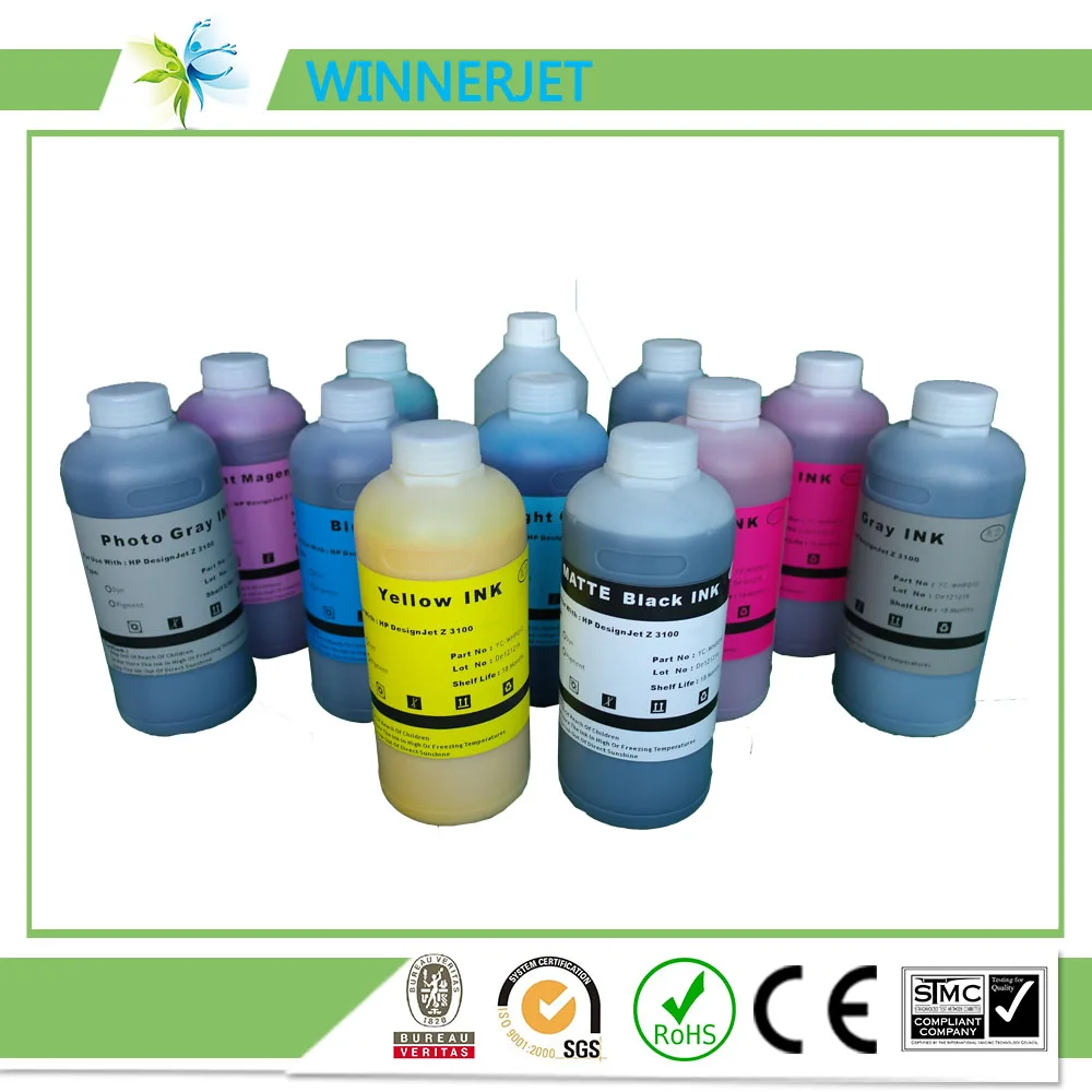 

For HP 70 dye ink for hp, Refill dye Ink For HP Designjet Z3100 Plotter---500ml each color