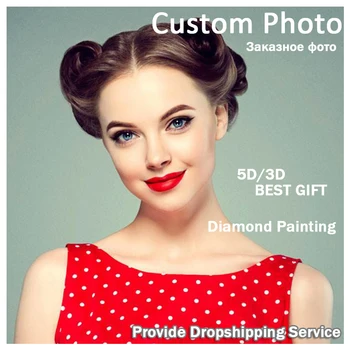 

DIY 5D Photo Custom! Private custom! Diamond Painting Your Own Diamond Painting Full Square Rhinestone Embroidery