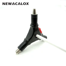 NEWACALOX Automatic Coaxial Cable Wire Stripper for RG59 RG6 F Connector Installation Electric Stripping Tools Multi Coax Video