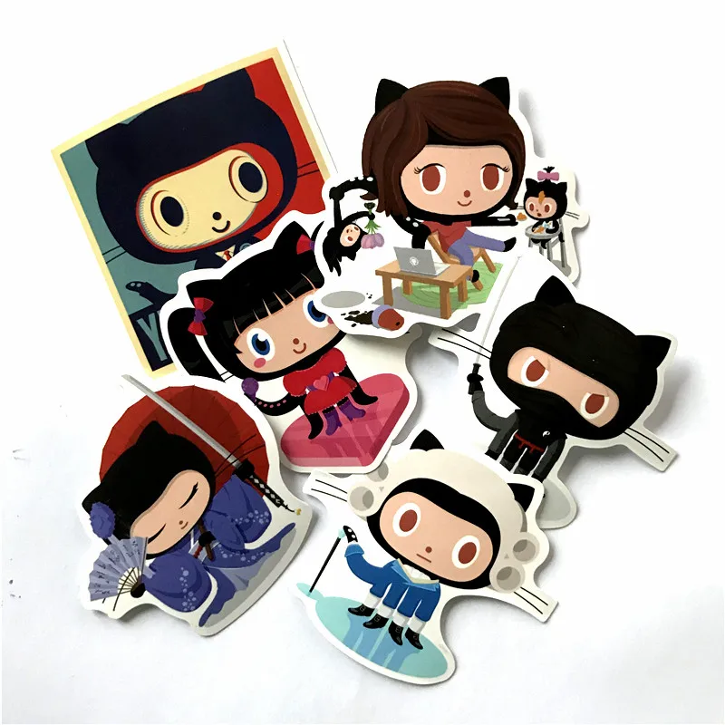 Новинка 24 шт./лот автомобильный Стайлинг github наклейка водонепроницаемая