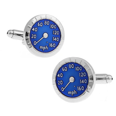 

WN - hot classic blue car tachometer speed dial cufflinks French shirts cufflinks wholesale/retail