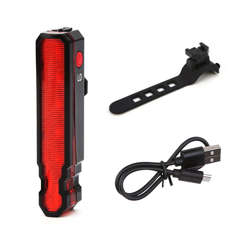 Светодиодный и супер крутой светодиодный фонарь с функцией лесера, водонепроницаемый велосипедный задний светильник, безопасный для ночной езды, Перезаряжаемый USB велосипедный задний светильник