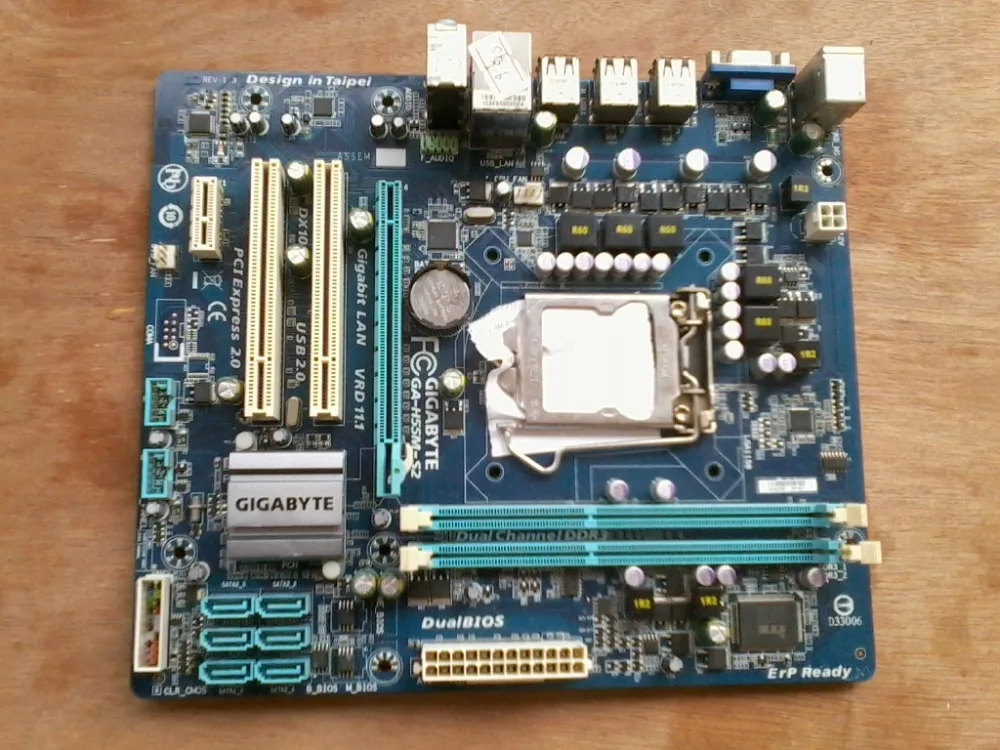 original motherboard for Gigabyte GA-H55M-S2V DDR3 LGA 1156 for I3 I5 I7 CPU H55M-S2V H55 Desktop motherboard Free shipping asus ga h55 ud3h h55 1156 computer motherboard with integrated needle i3 530 i3 750 quad core cpu package
