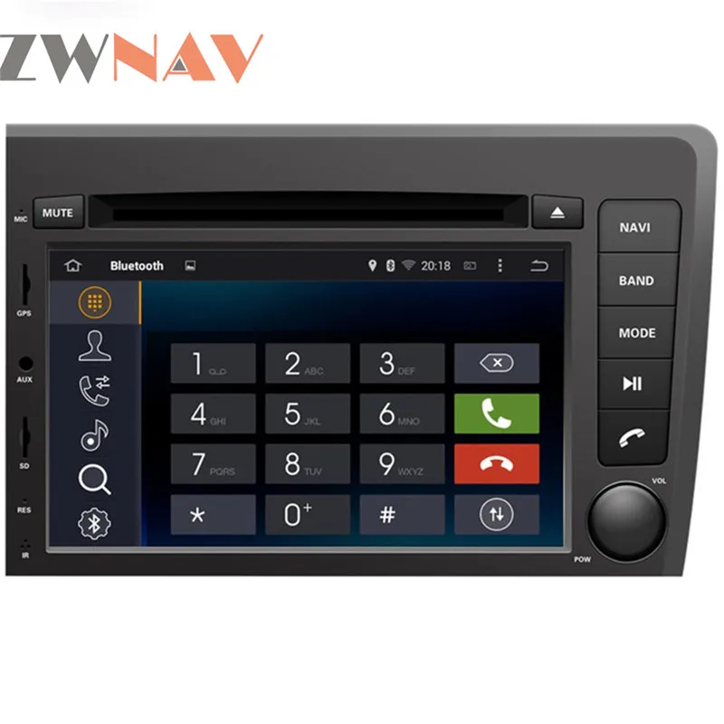 Perfect ZWNAV Android 9.0 Car DVD Player For VOLVO S60 V70 XC70 2000-2004 Auto GPS Navigation Radio Head Unit BIG Screen 23