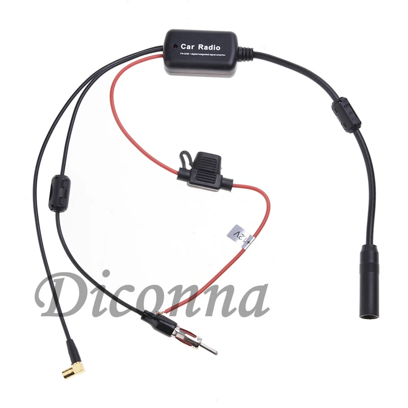 Автомобильный AM FM 12V Усилитель сигнала Усилитель стерео радио Встроенная антенна
