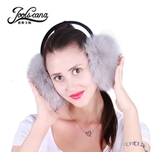 Joolscana меха лисы наушники для мужчин и женщин Роскошный натуральный мех модные наушники зимние теплые наушники высокого качества Новинка бренд