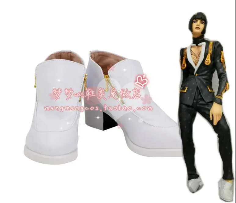 High Quality Cospaly JoJo's Bizarre Adventure Golden Wind Bruno Buccellati Cosplay Costume Men Bucciarati Suit Halloween Co - Цвет: Boots