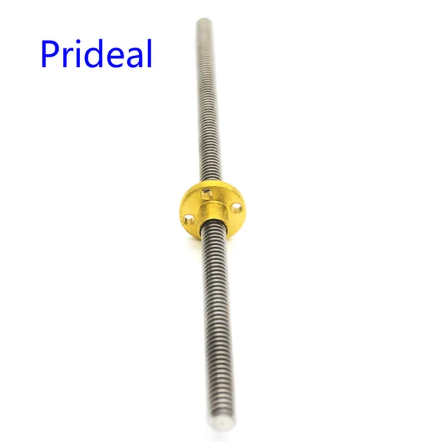 Prideal T8*8 mm Lead Screw 400 mm 8mm Lead Trapezoidal