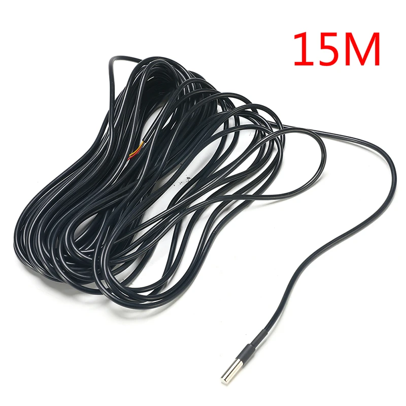 

15M Water Temperature Temp Sensor Thermal Probe Thermometer DS18B20 3 wires