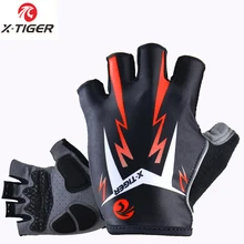 X-tiger – gants de vélo réfléchissants, demi-doigt en GEL 3D, antichocs, pour sport d'été
