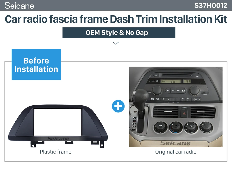 Seicane Прочный 2 Din автомобильный радиоприемник для 2006 Honda Odyssey панель DVD в тире монтажный комплект авто стерео CD