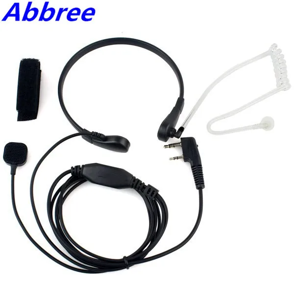 imágenes para Abbree ptt throat mic acústico secreto del tubo del auricular para kenwood baofeng uv-5r tyt bf-uvb2 uv-82 bf-888s radio de dos vías imágenes para Abbree ptt throat mic acústico secreto del tubo del auricular para kenwood baofeng uv-5r tyt bf-uvb2 uv-82 bf-888s radio de dos vías