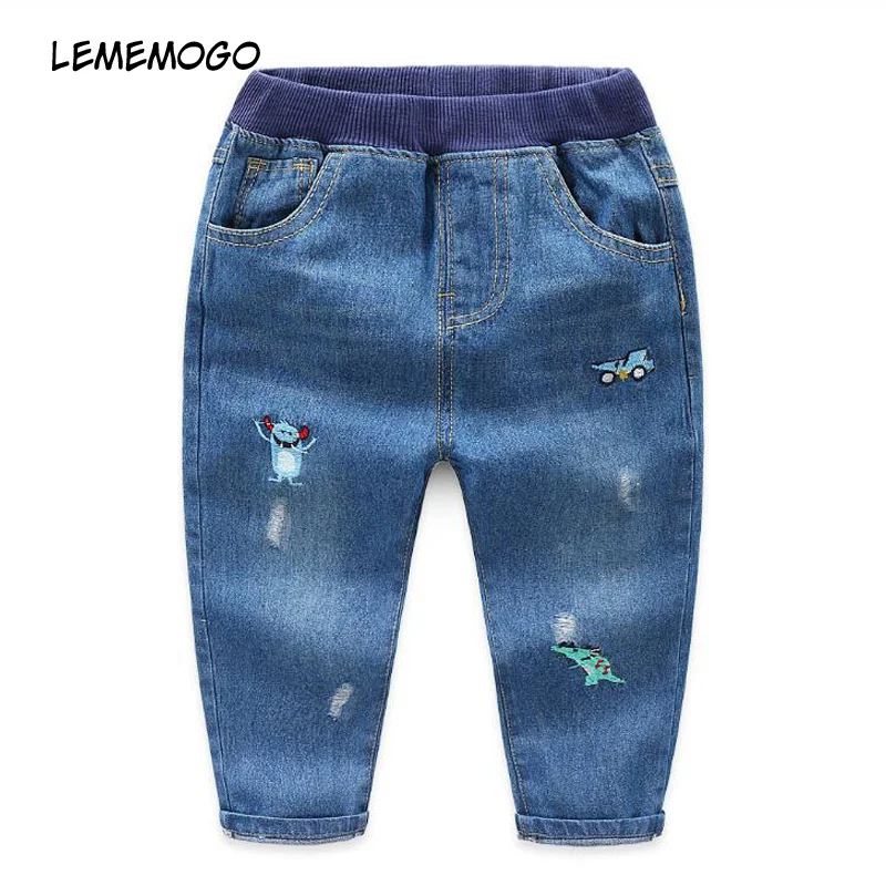 Lememogo Baby Autumn Novelty Boys Elastic Waist Trouses Children Cotton ...