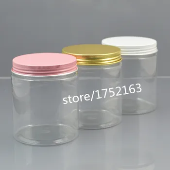 

250G Transparent PET Jars Cream Bottle for travel mask /cream sub-Jars food sealed bottles,cosmetic packaging skin care 45pcs