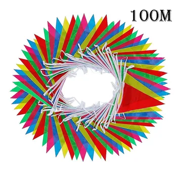 

Pennant Flag Bunting Banner Birthday Party Home Decor Indoor Outdoor Party Holiday Decoration #2L09