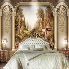 Европейская римская колонна арт ретро фото настенные фрески обои рулон 3D абстрактная гостиная спальня фоновое покрытие стен Фреска