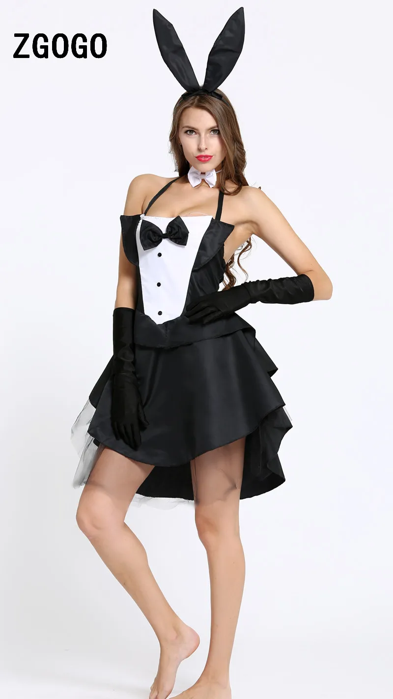 Sexy Halloween Adult Animal Costume Bunny Girl Rabbit Costumes Women