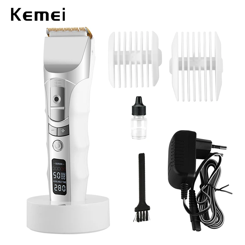 100-240 В Kemei машинка для стрижки волос перезаряжаемая машинка для стрижки мужчин электробритва триммер для бороды машинка для стрижки волос Парикмахерская электрическая бритва