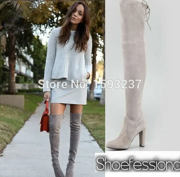 Ashley-Madekwe highland thigh high boots