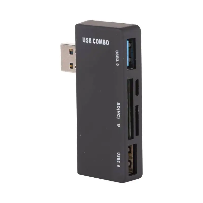 5 в 1 USB 3,0 концентратор и кардридер комбинированный адаптер переходник USB 3,0/2,0 концентраторы SD TF карт-ридер для телефона ПК ноутбук поверхность Pro