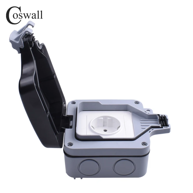 manivela Zihin canlandırmak Coswall IP66 hava koşullarına dayanıklı su geçirmez açık beyaz siyah duvar priz 16A ab standart çıkış topraklı AC 110 ~ 250V - AliExpress Home Improvement manivela Zihin canlandırmak Coswall IP66 hava koşullarına dayanıklı su geçirmez açık beyaz siyah duvar priz 16A ab standart çıkış topraklı AC 110 ~ 250V - AliExpress Home Improvement