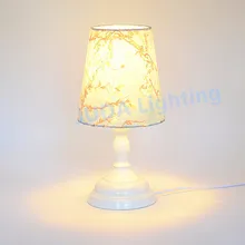 Простой Nordic современный изготовленный из кованого железа тумбочка лампа E27 гнездо держатель светильника с lampshande для спальни светодиодный свет бюро DIY