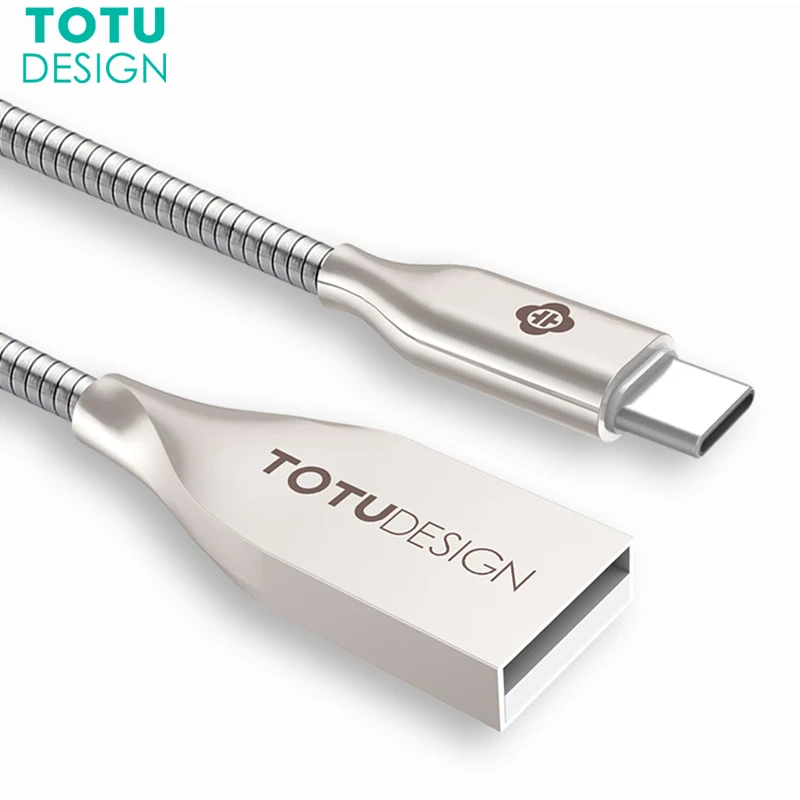

TOTU Type C USB Cable For Samsung S8 Plus Xiaomi Mi5 4C Huawei LG Fast Charging USB C Cable Data Cable USB Type-C Charger Cable