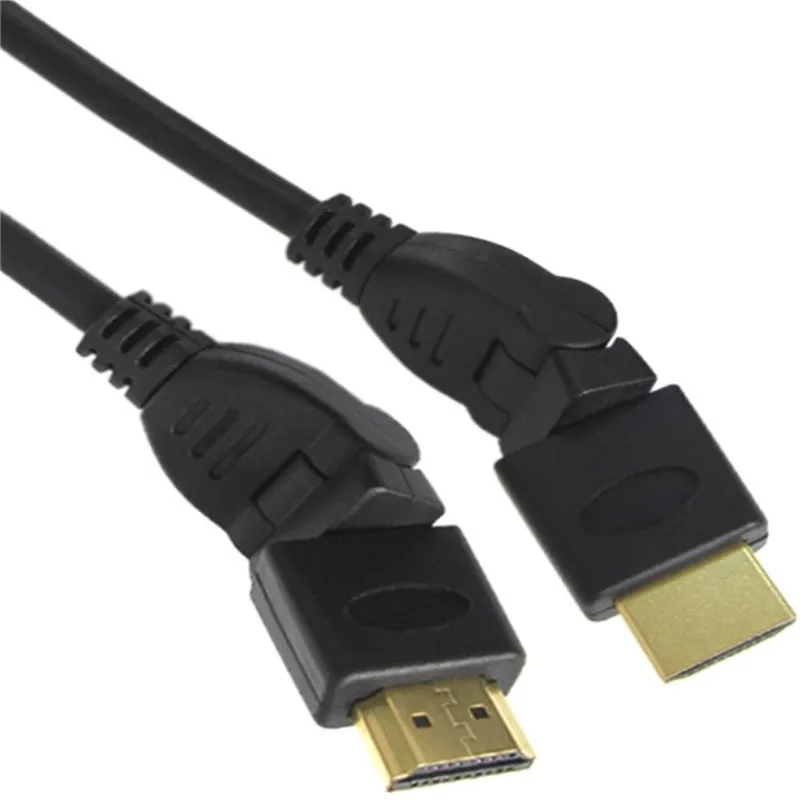 HDMI 1,4 V M/M 360 градусов поворотный Регулируемый правый левый Угловой кабель