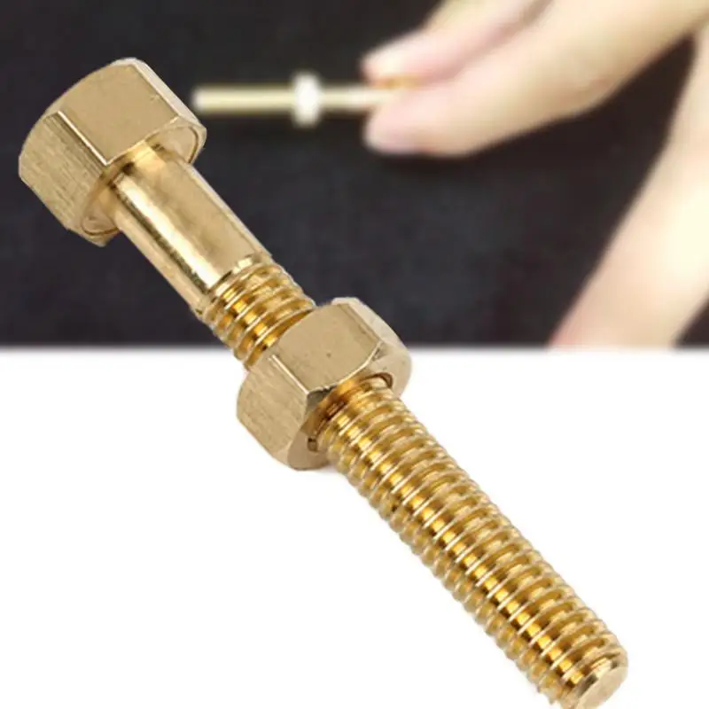 Brand New Nut Off Bolt Screw Close-Up Magic Trick Micro Psychic Super Ultimate Rotating Magic Props Toys Prank Drop Shipping