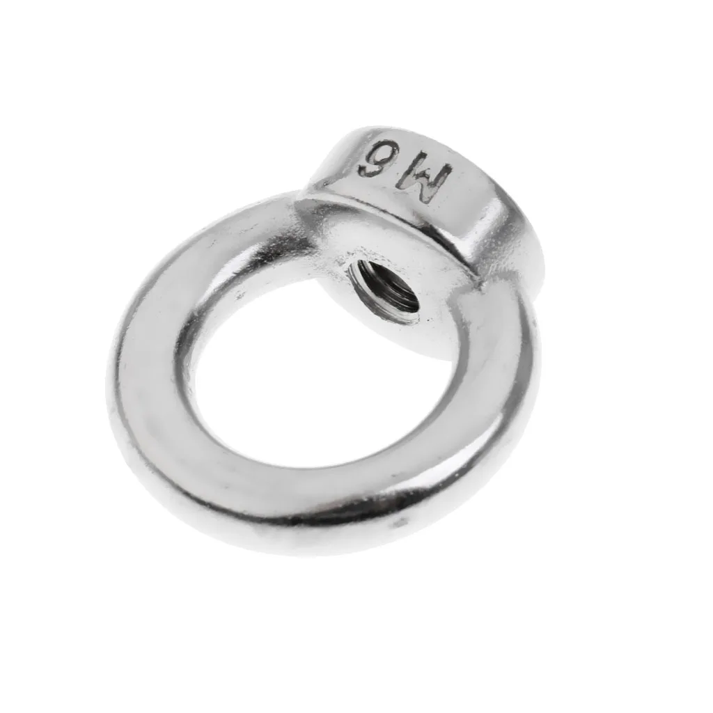 M6/M8/M10/M12-M22 304 Stainless Steel Lifting Eye Nut Ring Shape Nuts 6mm