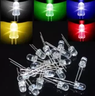 5 mm Round Super Bright Led Assorted Kit leds set diy Led Emitting Diode pack Red Green Blue Yellow White 5colors* 20pcs=100pcs