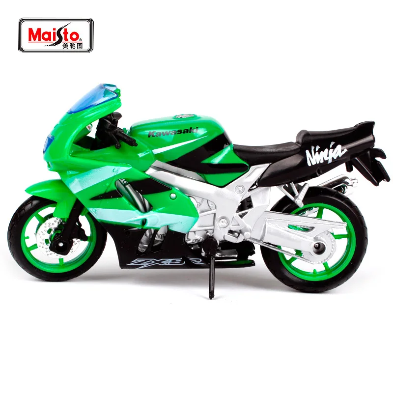 Мотоциклетный велосипед MAISTO 1:18 Kawasaki Ninja ZX 12R модель под давлением игрушка новинка