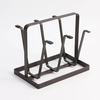 

Creative Iron 6 Cups Mug Glass Stand Holder Drying Shelf Home Kitchen Hanging Drainer Storage Rack Home Storage