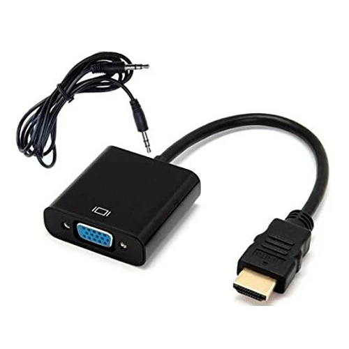 SCLS HDMI в VGA конвертер адаптер + 3 5 мм аудио разъем full HD 1080P черный|hdmi to vga|hdmi vga converterhdmi |