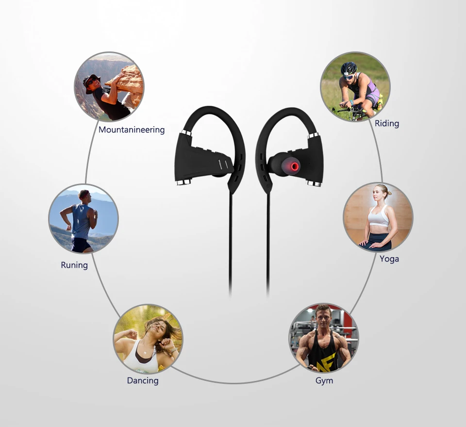 IPX4 Waterproof Bluetooth Headphone-95