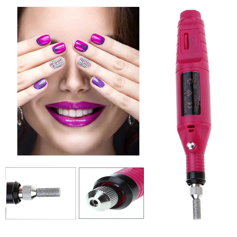 5 PC Nail Polish DeviceHealth Beauty Mini Electric Nail Grinding