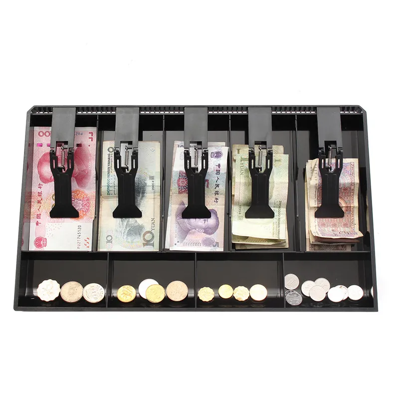 

404x245x360mm Money Cash Coin Register Insert Tray Replacement Cashier Drawer Storage Cash Register Tray Box Classify Store