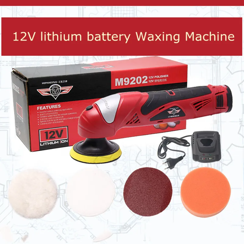 

Polishing Pad 4" 100mm Waxing Machine With Lithium Battery Portable Cordless Car Polishing Machine Cleaner Adjustable Speed