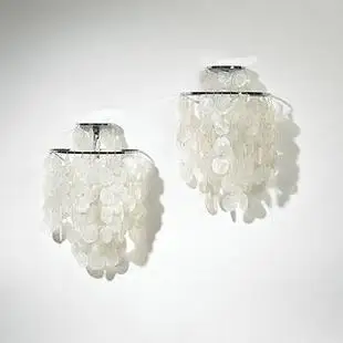 

modern Nordic Natural shells wall lamp Bedroom Bedside Lamp Dia 26*h42cm abajur bedside lamparas bar corridor lamp