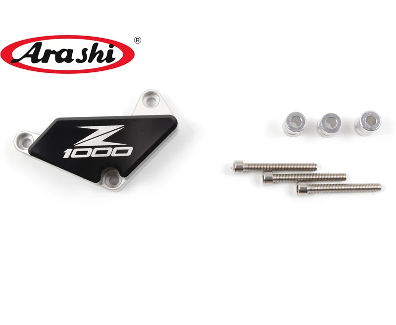 Black Arashi для KAWASAKI Z1000 2010-2012 с ЧПУ Защита двигателя слайдер рама мотоцикл падение крушение Bund колодки Z 1000 2010 2011 2012 - Цвет: Black