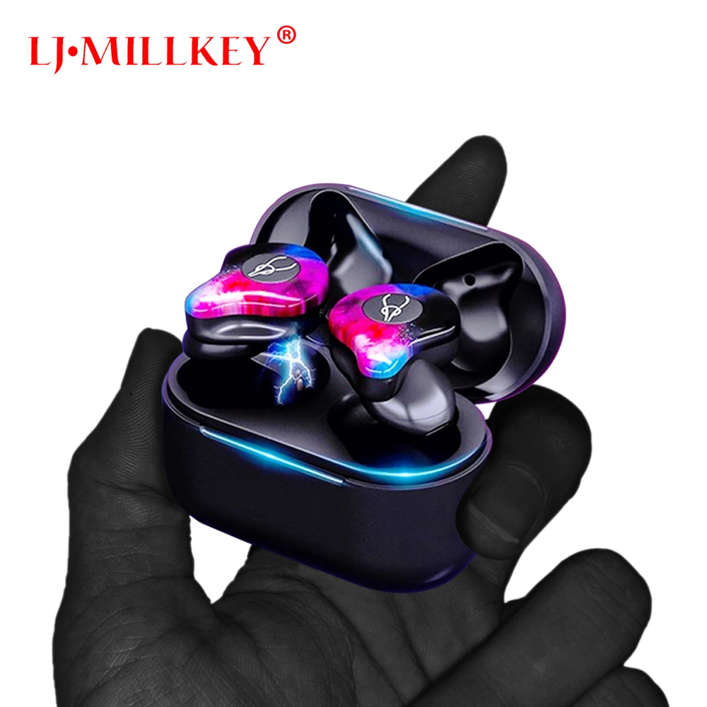 

TWS Bluetooth 5.0 Earphone True Wireless Stereo Earbud Waterproof Bluetooh Headset for Phone HD Communication Portable YZ221