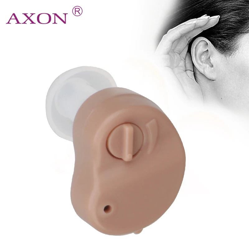 Mini Hearing Aid AXON K-80 Personal Sound Amplifier In Ear Volume Adjustable Audifonos Para Sordos Hear Clear for the Elderly