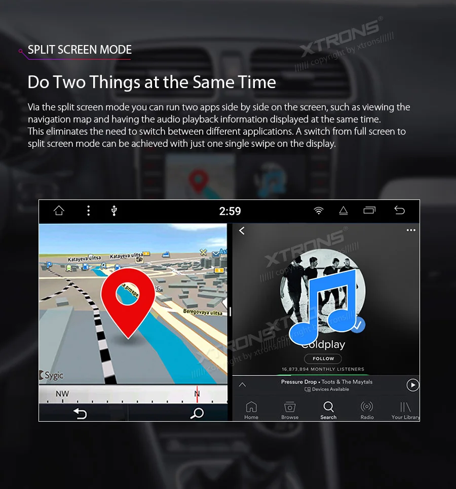 Discount XTRONS 7" Android 8.1 Octa Core Car DVD Player Radio GPS USB Stereo OBD for Ford Focus II Mondeo S-Max C-Max Galaxy II Kuga 2011 9