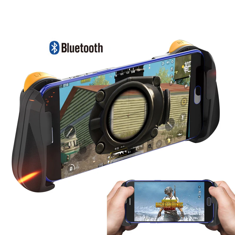 

Bluetooth 4.0 Gamepad PUBG Controller PUBG Mobile Triggers Joystick Wireless Joypad For iPhone XS For Android Tablet